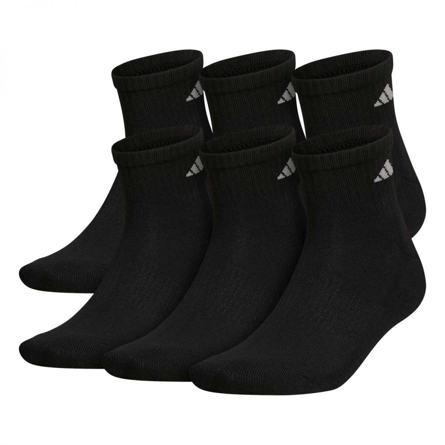 Adidas Athletic Cushioned Quarter Socks 6pk