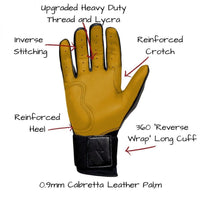 Thumbnail for Bruce Bolt Adult Premium Pro Long Cuff Pair of Batting Gloves