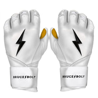 Thumbnail for Bruce Bolt Adult Premium Pro Long Cuff Pair of Batting Gloves