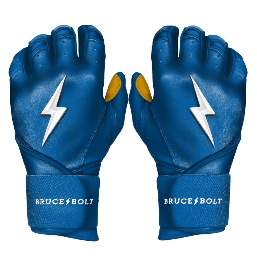 Bruce Bolt Adult Premium Pro Long Cuff Pair of Batting Gloves