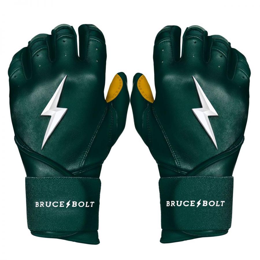 Bruce Bolt Adult Premium Pro Long Cuff Pair of Batting Gloves