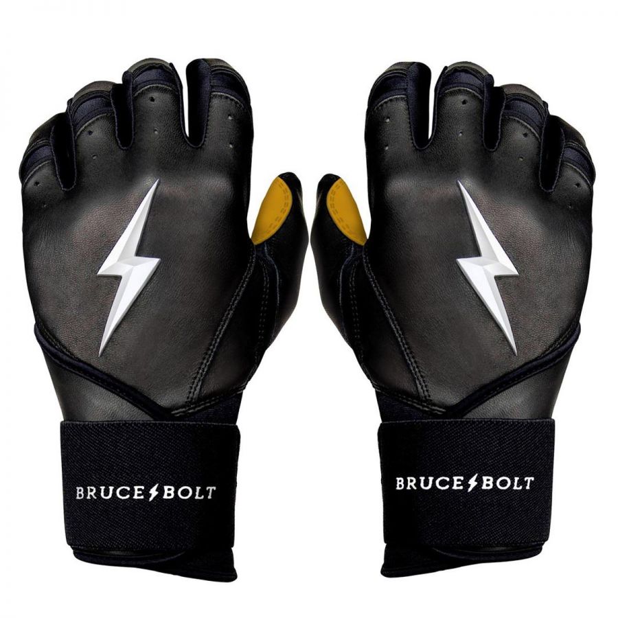 Bruce Bolt Adult Premium Pro Long Cuff Pair of Batting Gloves