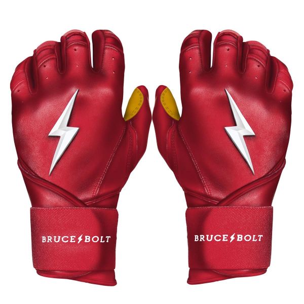 Bruce Bolt Youth Premium Pro Long Cuff Pair of Batting Gloves