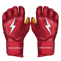 Thumbnail for Bruce Bolt Youth Premium Pro Long Cuff Pair of Batting Gloves