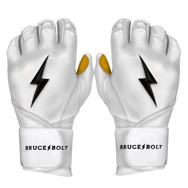 Bruce Bolt Youth Premium Pro Long Cuff Pair of Batting Gloves