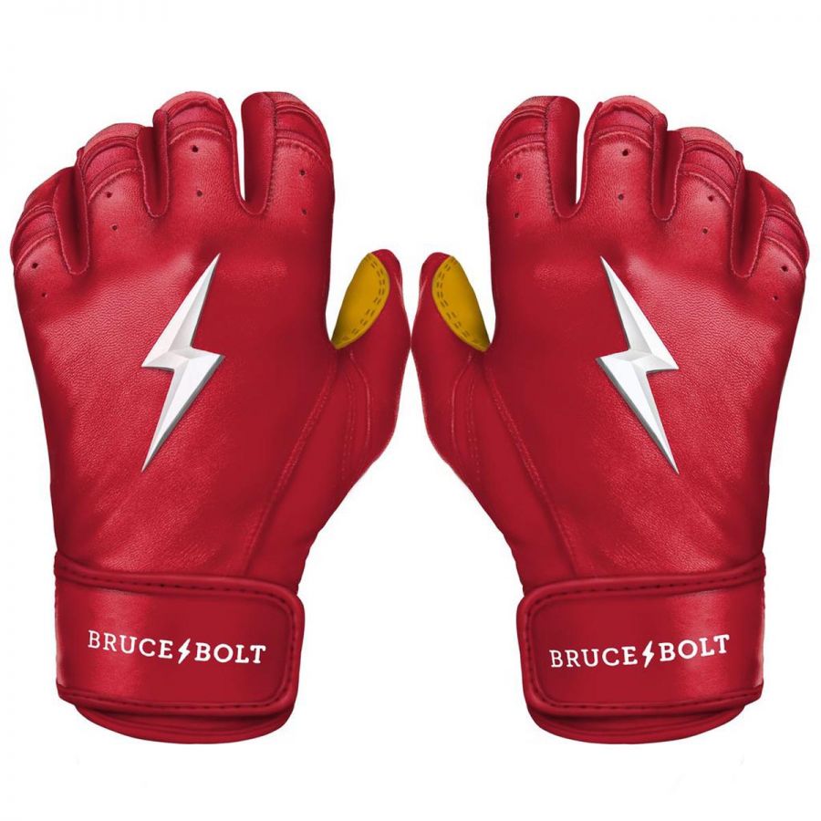 Bruce Bolt Adult Premium Pro Short Cuff Pair of Batting Gloves