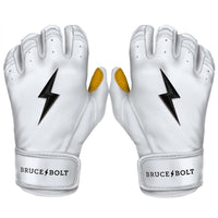 Thumbnail for Bruce Bolt Adult Premium Pro Short Cuff Pair of Batting Gloves