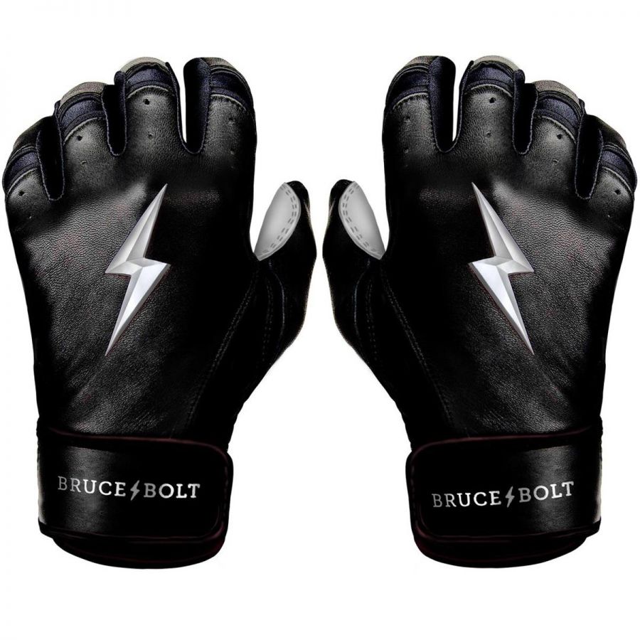 Bruce Bolt Youth Premium Pro Short Cuff Chrome Series Pair of Batting Gloves