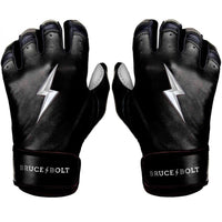 Thumbnail for Bruce Bolt Youth Premium Pro Short Cuff Chrome Series Pair of Batting Gloves