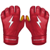 Thumbnail for Bruce Bolt Youth Premium Pro Short Cuff Pair of Batting Gloves