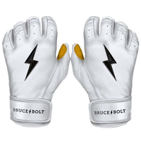 Thumbnail for Bruce Bolt Youth Premium Pro Short Cuff Pair of Batting Gloves