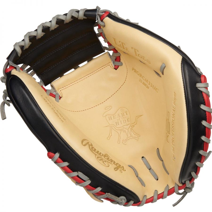 Rawlings One Piece with Adjustable Wrist 33" Heart of the Hide Contour Series Catcher's Mitt