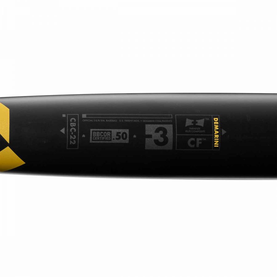 DeMarini 2022 CF 2 5/8” Barrel -3 Baseball BBCOR Bat